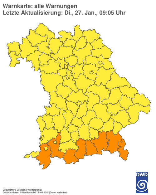 Aktuelle Wetterwarnungen für %region%